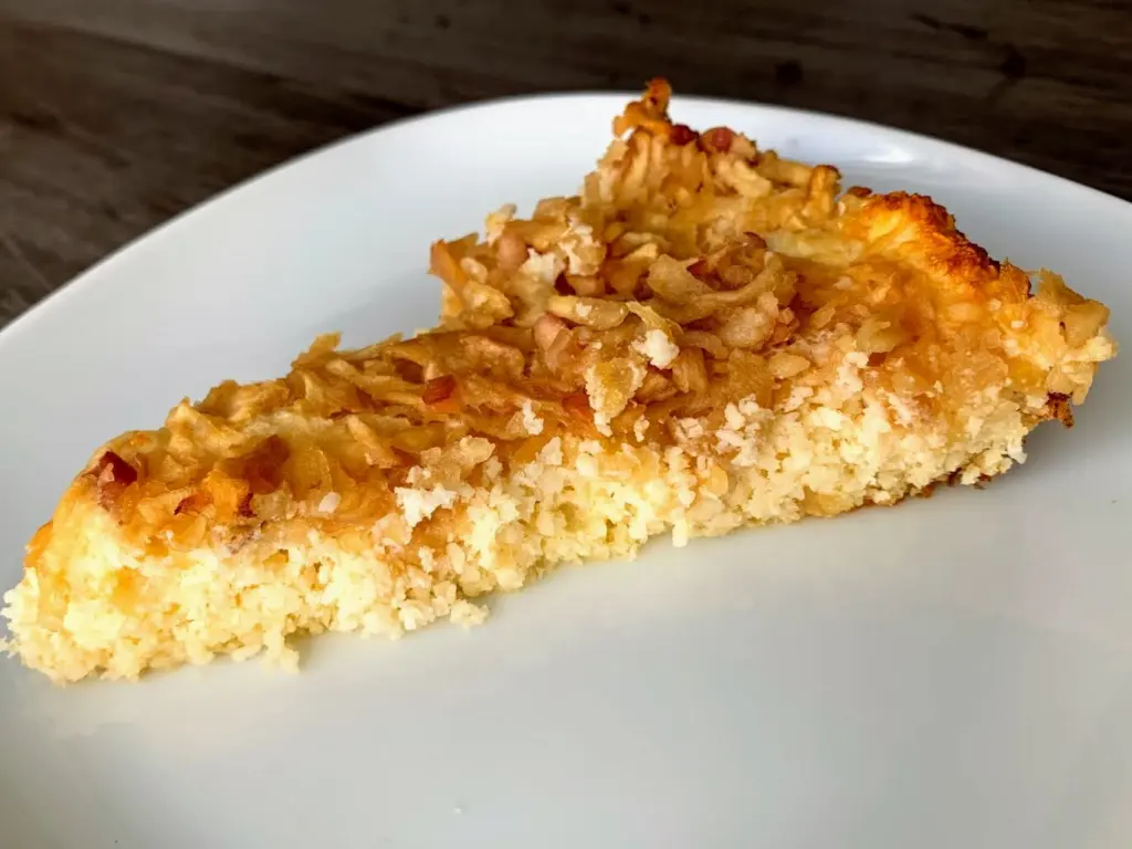 Recept: jablečný koláč z kokosové mouky